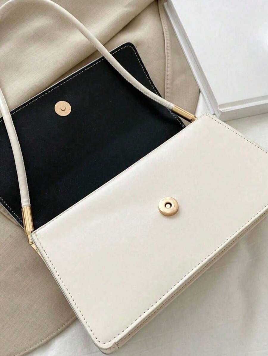 Crocodile Embossed Flap Shoulder Bag for Women, Fashionable Textured PU Leather Purse, Elegant Compact Handbag for Daily Use and Events