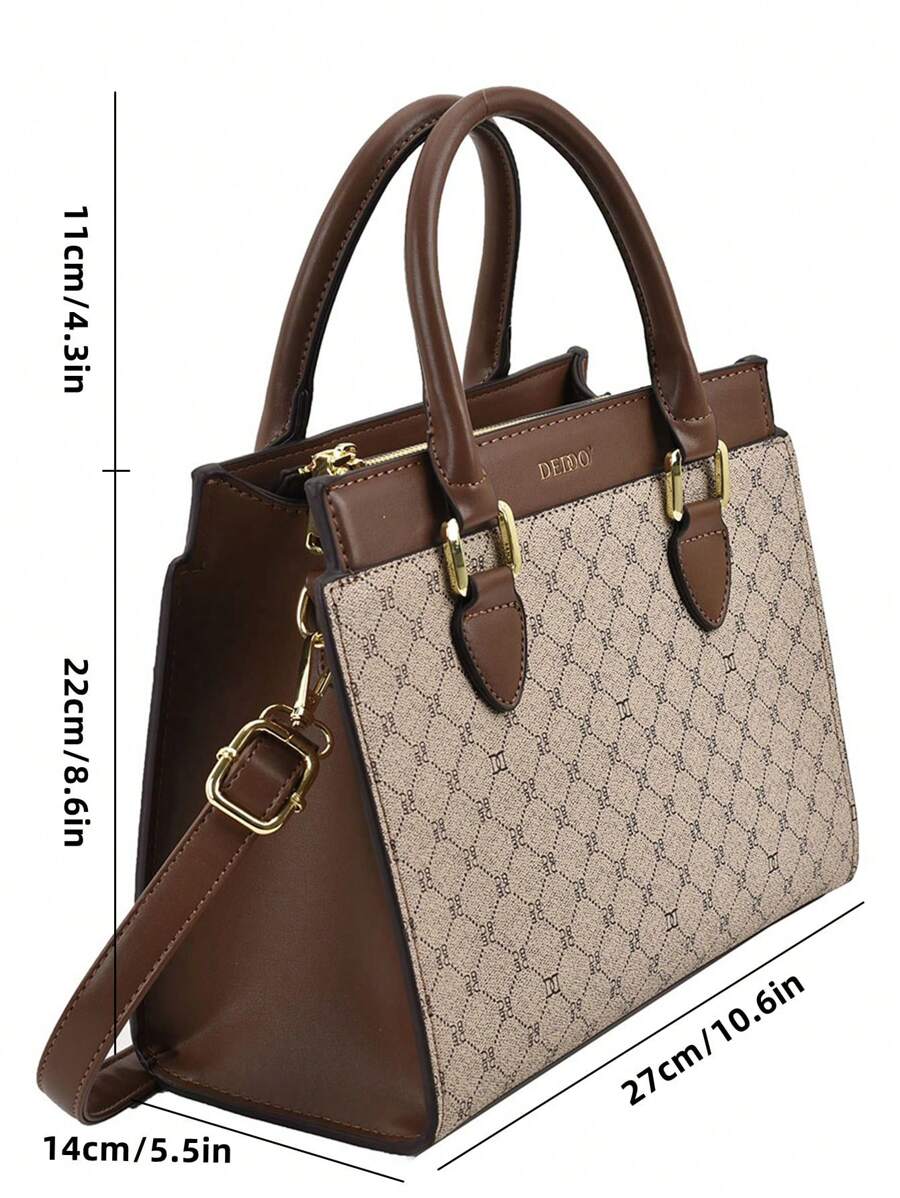 Large Capacity Crossbody Bag for Women, European-Style Business Casual Purse, Elegant Tote for Work, College, Travel and Young Professionals