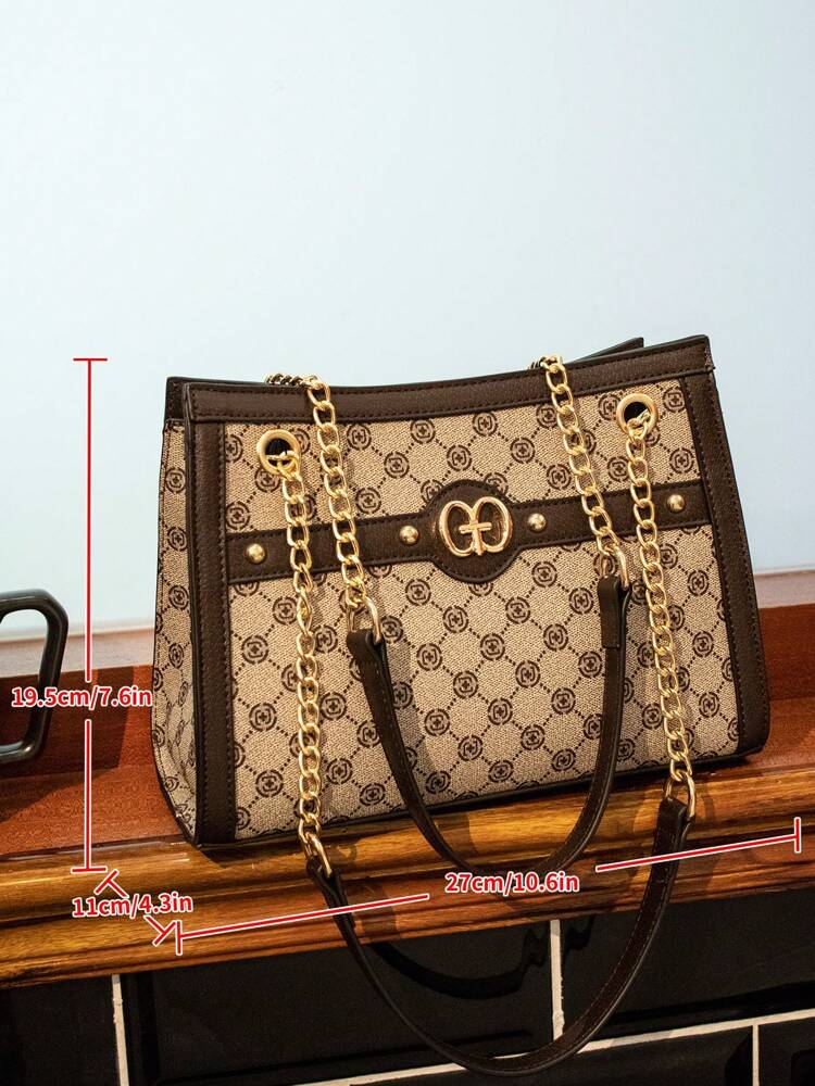 Retro Shoulder and Handheld Bag for Women, Fashionable Large Capacity Tote for Office, Business or Gifts, Stylish and Practical Daily Bag