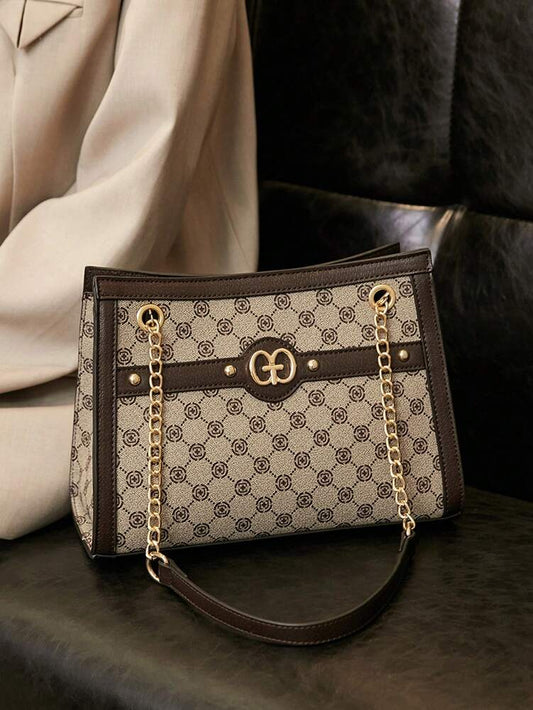 Retro Shoulder and Handheld Bag for Women, Fashionable Large Capacity Tote for Office, Business or Gifts, Stylish and Practical Daily Bag