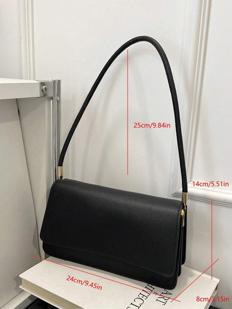 Crocodile Embossed Flap Shoulder Bag for Women, Fashionable Textured PU Leather Purse, Elegant Compact Handbag for Daily Use and Events