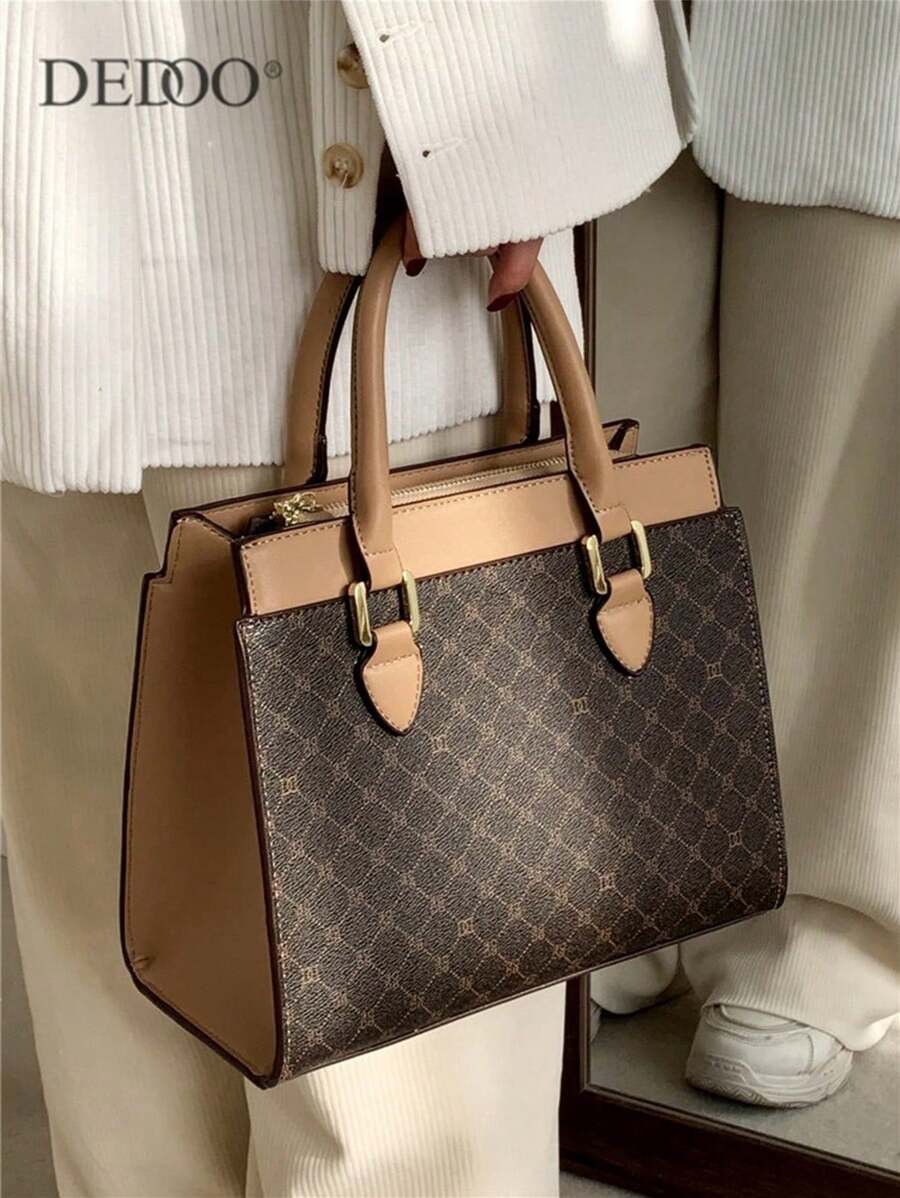 Large Capacity Crossbody Bag for Women, European-Style Business Casual Purse, Elegant Tote for Work, College, Travel and Young Professionals
