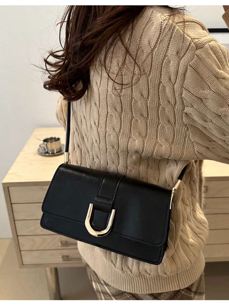 Embossed Multi-Compartment Shoulder Bag for Women, Elegant Spring 2025 Handbag with Crocodile Texture, Chic Tote for Work and Outings
