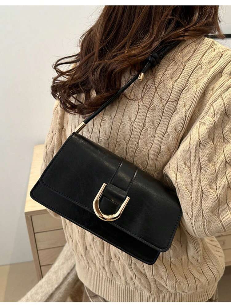 Embossed Multi-Compartment Shoulder Bag for Women, Elegant Spring 2025 Handbag with Crocodile Texture, Chic Tote for Work and Outings